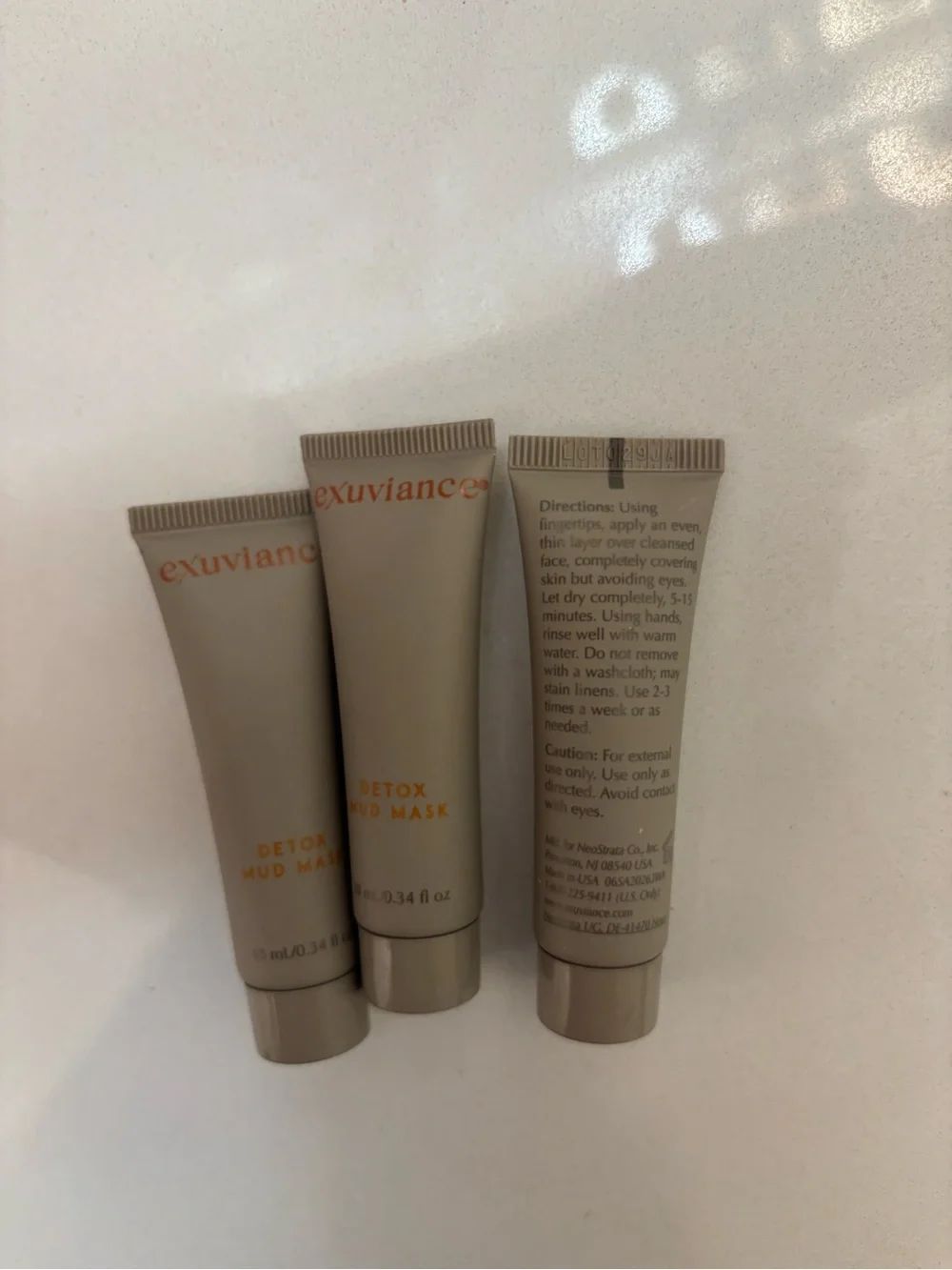 NEW Exuviance Detox Mud Mask Travel size, set of 3